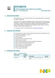 PCF8577CT/3.112 Datenblatt PDF