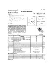 IRF3305PBF Datenblatt PDF