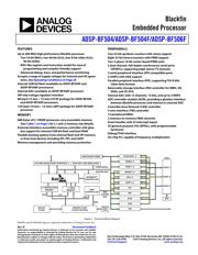 ADSP-BF506KSWZ-3F 数据规格书 1