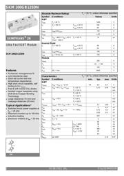 SKM100GB125DN 数据规格书 1