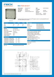 PCM 125/125 T 数据规格书 1