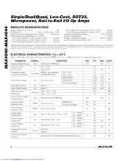 MAX4040 数据规格书 2