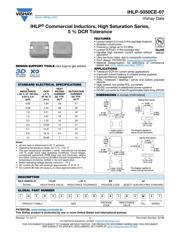 IHLP5050CEER100M07 数据规格书 1