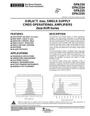 OPA335AIDR Datenblatt PDF
