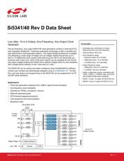 SI5340A-B04888-GM 数据规格书 1