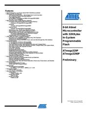 ATMEGA329V-8AU Datenblatt PDF