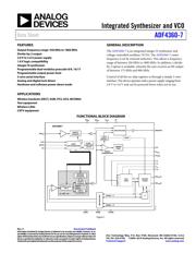 ADF4360-7BCPZ Datenblatt PDF