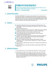 P89LPC915 datasheet.datasheet_page 1