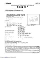TA8227P datasheet.datasheet_page 1