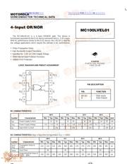 MC100LVEL01 datasheet.datasheet_page 1