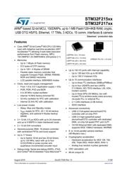 STM32F215VET6 Datenblatt PDF