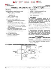 TPA2010D1YZFR Datenblatt PDF
