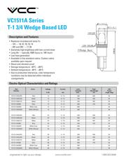 VC1511A25W3D 数据规格书 1