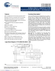 CY7C1354CV25-166BZCT 数据规格书 1