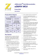 EZ80F91GAZ0CEG 数据规格书 1