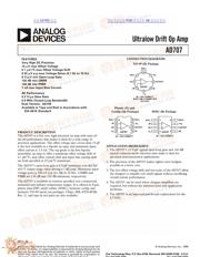 AD707 datasheet.datasheet_page 1