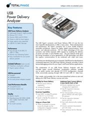 USB POWER DELIVERY ANALYZER datasheet.datasheet_page 1