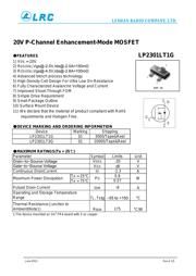 LP2301LT1G 数据规格书 1