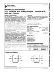 ADC081C021CIMKX 数据规格书 1