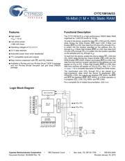 CY7C1061AV33-10ZXI datasheet.datasheet_page 1