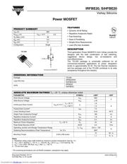 IRFBE20 Datenblatt PDF