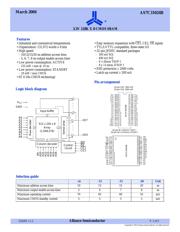 AS7C31024B-12TJCNTR 数据规格书 1