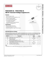 P6KE400A 数据规格书 1
