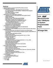 ATMEGA128A-AU Datenblatt PDF