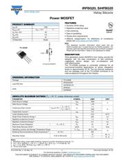 IRFBG20 Datenblatt PDF