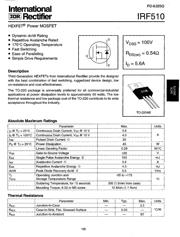 IRF510 数据手册