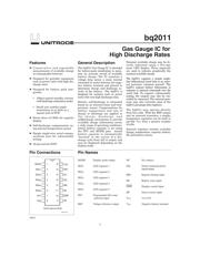 BQ2011SN-D118 数据规格书 1