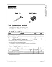 2N4124 Datenblatt PDF