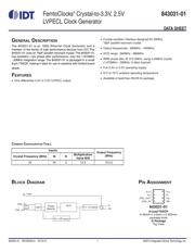 ICS843031AG-01LFT datasheet.datasheet_page 1