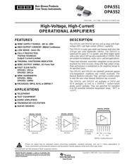 OPA551PA datasheet.datasheet_page 1