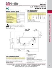 HMC560LM3 数据规格书 6