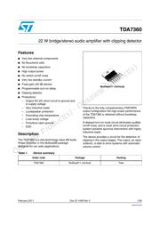 TDA7360 datasheet.datasheet_page 1