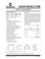 24AA16T-I/OT Datenblatt PDF