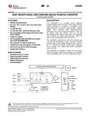 ADS8509IDB 数据规格书 1