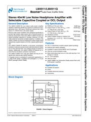 LM4911MMX/NOPB datasheet.datasheet_page 2