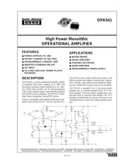 OPA541 datasheet.datasheet_page 1