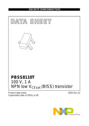PBSS8110T.215 数据规格书 1