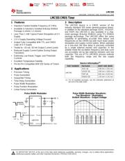 LMC555CMMX/NOPB Datenblatt PDF