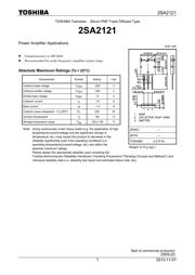 2SA2121 Datenblatt PDF