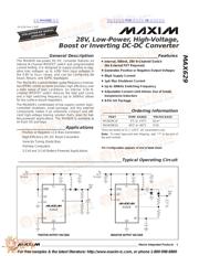 MAX629 数据规格书 1