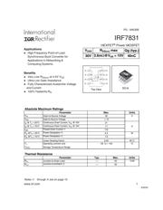 IRF7831 数据规格书 1