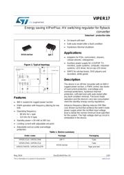 VIPER17LDTR Datenblatt PDF
