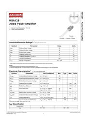 KSA1281YTA datasheet.datasheet_page 1