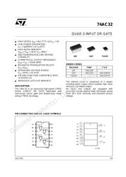 74AC32MTR datasheet.datasheet_page 1