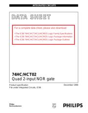 74HC02N datasheet.datasheet_page 1