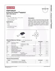 FDPF44N25T 数据规格书 1